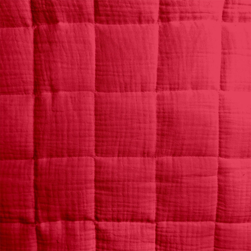 Solid Quilted Cotton Cherry